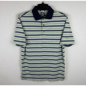 Men’s FootJoy Golf Polo Shirt / Striped / Soft / Hawks Landing / Size Medium